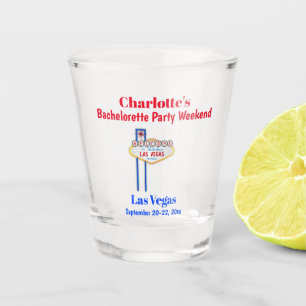 Las Vegas Bachelorette Party Favour Girls Trip Shot Glass