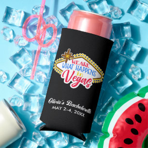 Las Vegas Bachelorette Party Favours Custom Seltzer Can Cooler