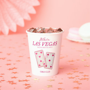 las vegas bachelorette party paper cups