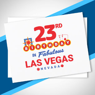 Las Vegas Birthday Party - 23rd Birthday In Vegas Postcard