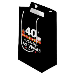 Las Vegas Birthday Party - 40th Birthday In Vegas Small Gift Bag