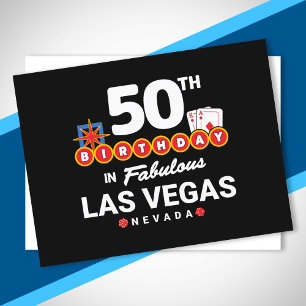 Las Vegas Birthday Party - 50th Birthday In Vegas Postcard