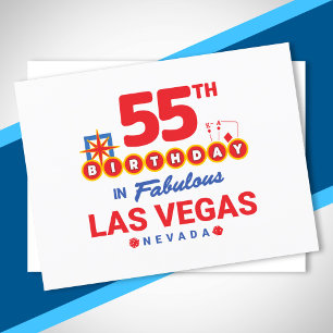 Las Vegas Birthday Party - 55th Birthday In Vegas Postcard