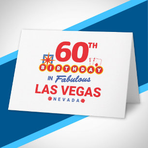Las Vegas Birthday Party - 60th Birthday In Vegas Card