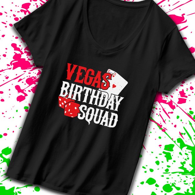 Las Vegas Birthday - Party in Vegas Birthday Squad T-Shirt (Creator Uploaded)