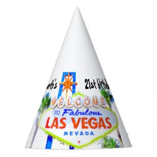 Las Vegas Birthday Party personalised Hat