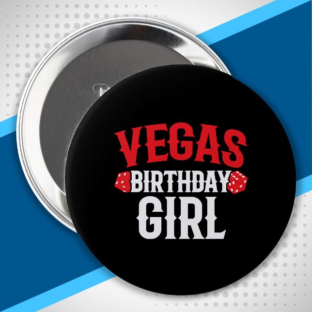 Las Vegas Birthday Party Vegas Birthday Girls Trip 10 Cm Round Badge (Creator Uploaded)