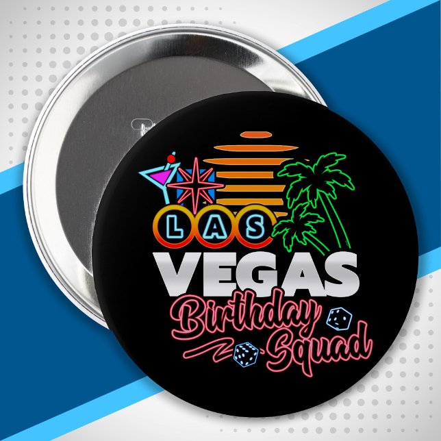 Las Vegas Birthday - Vegas Birthday Squad 10 Cm Round Badge (Creator Uploaded)