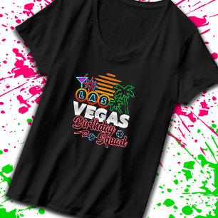 Las Vegas Birthday - Vegas Birthday Squad T-Shirt