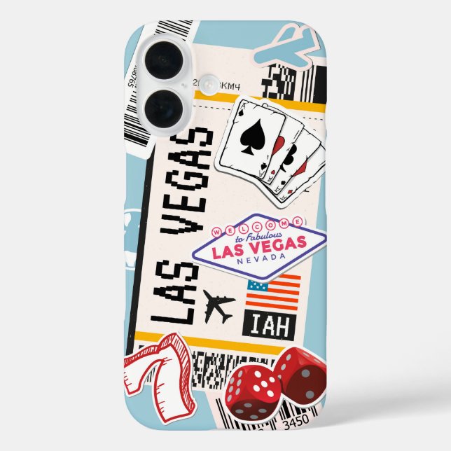 Las Vegas Boarding Pass Case-Mate iPhone Case (Back)