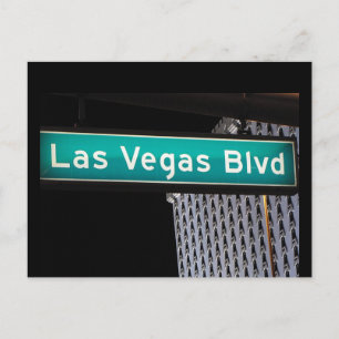 Las Vegas Boulevard Street Sign Postcards
