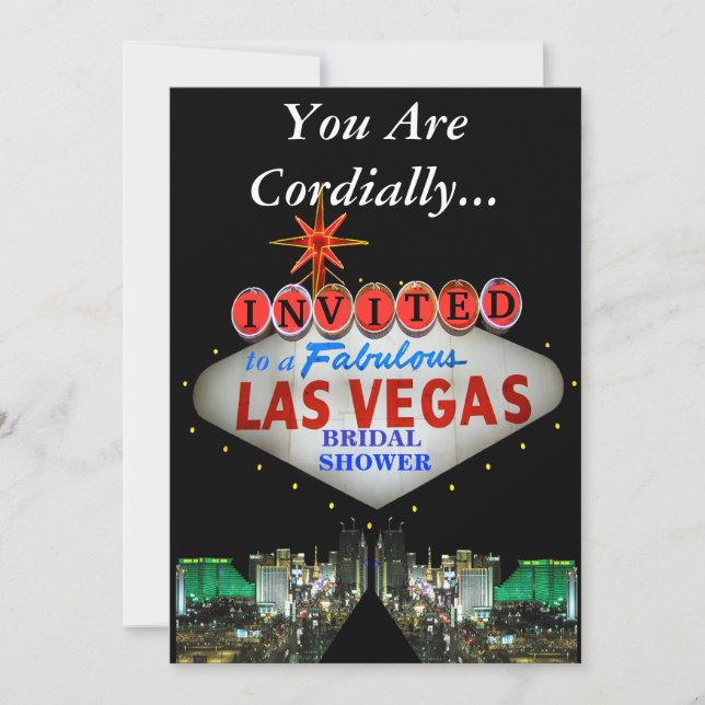 Las Vegas Bridal Shower Invitations (Front)