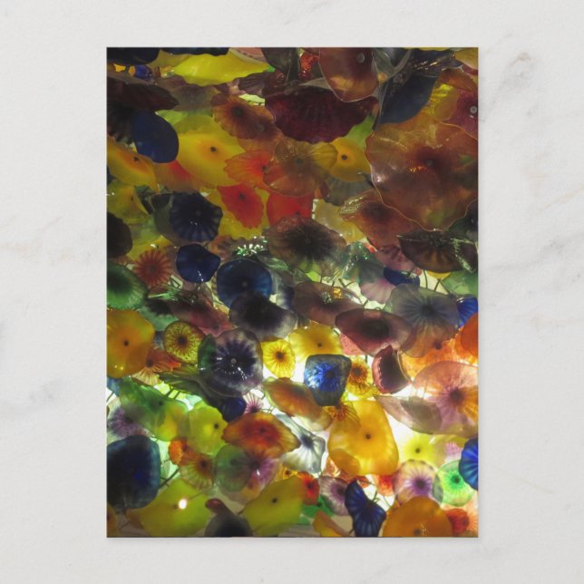 Las Vegas Butterfly Garden Flower Ladybug UNIQUE G Postcard (Front)