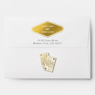 Las Vegas Casino Destination Wedding Gold Envelope