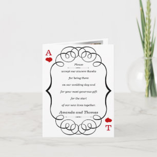 Las Vegas Casino Modern Chic Photo THANK YOU