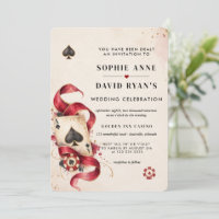Las Vegas Casino Night QR Code Poker Wedding