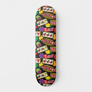 Las Vegas Casino Pattern Skateboard