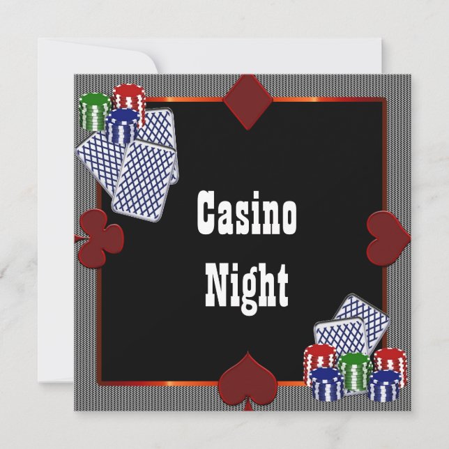 Las Vegas Casino Prom Invitations (Front)