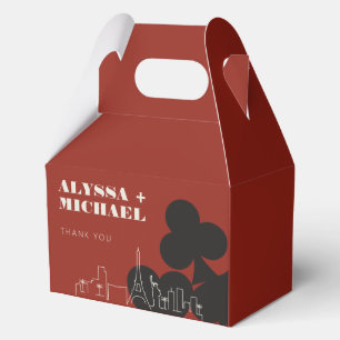 Las Vegas Casino Skyline Wedding Favour Box