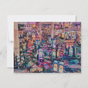 Las Vegas Casino Slot Machines  Postcard
