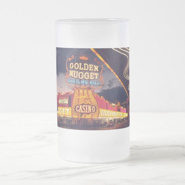 Las Vegas Casinos Frosted Glass Beer Mug (Center)