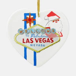 Las Vegas Christmas Ceramic Tree Decoration