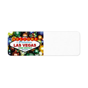 Las Vegas Christmas Labels