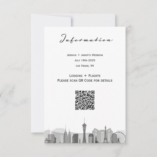 Las Vegas City RSVP Card (Front)