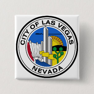 Las Vegas City Seal (Nevada) 15 Cm Square Badge