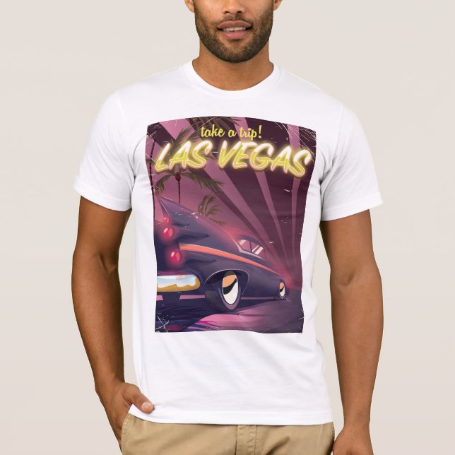 Las Vegas Classic car travel poster T-Shirt (Front)