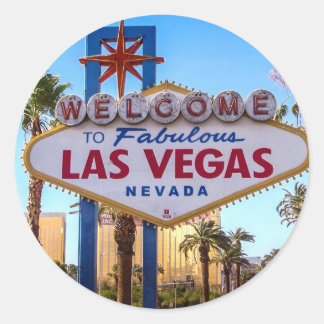 Las Vegas Classic Round Sticker