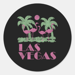 Las Vegas Classic Round Sticker
