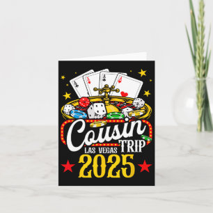 Las Vegas Cousin Trip 2025 Summer Vacation Family  Card