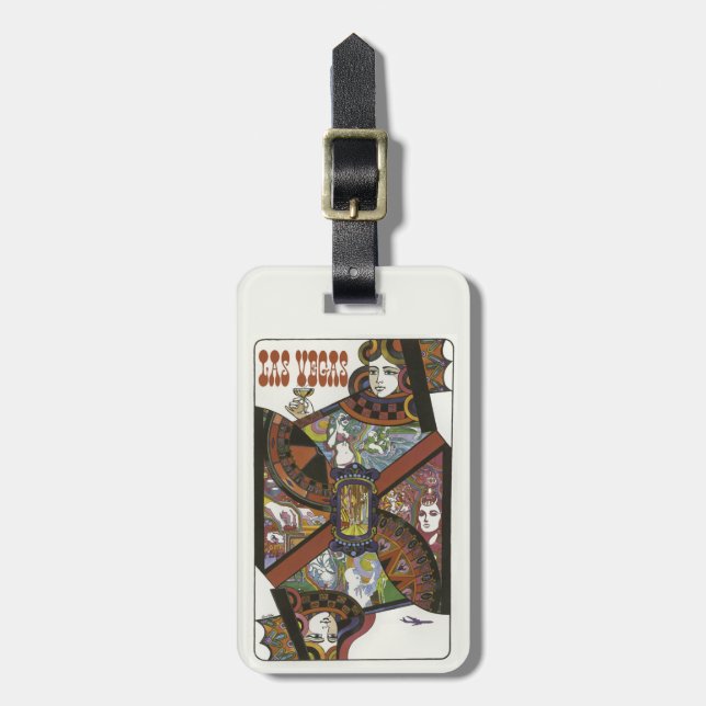 Las Vegas custom luggage tag (Front Vertical)