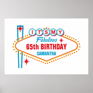 Las Vegas Custom Signature Party Poster
