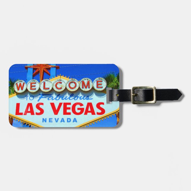 Las Vegas Customised Luggage Tag (Front Horizontal)
