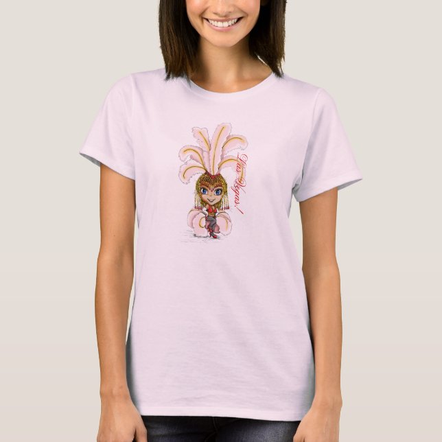 Las Vegas Dancing Showgirl T-Shirt (Front)