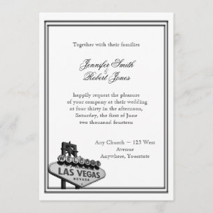 Las Vegas Destination Wedding Invitation