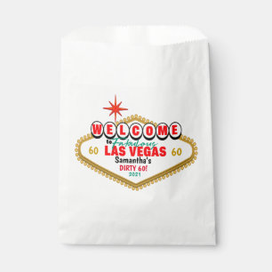 Las Vegas Dirty Birthday Party Custom Matching  Favour Bags