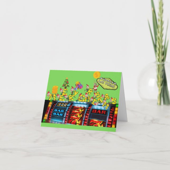 Las Vegas Elves Merry Christmas Cards (Front)