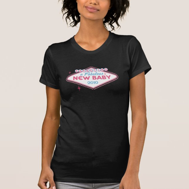 Las Vegas Expecting Custom Year T-Shirt (Front)