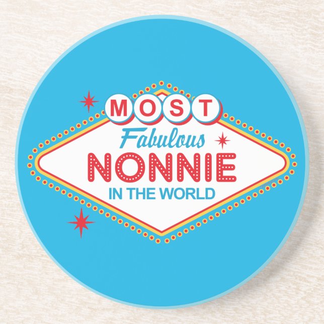 Las Vegas Fabulous Nonnie Coaster (Front)