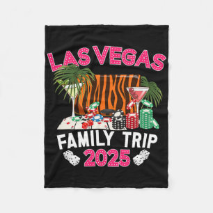 Las Vegas Family Trip 2025 Family Vacation Las Veg Fleece Blanket