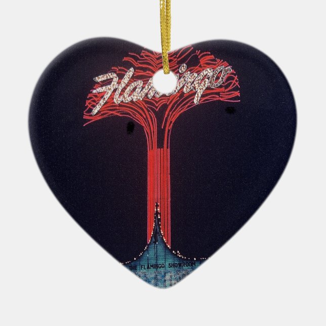 Las Vegas Flamingo Hotel Ceramic Tree Decoration (Front)