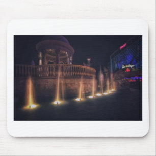 Las Vegas Flamingo Hotel Fountain Architecture Mouse Pad