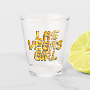 Las Vegas Girl Shot Glass