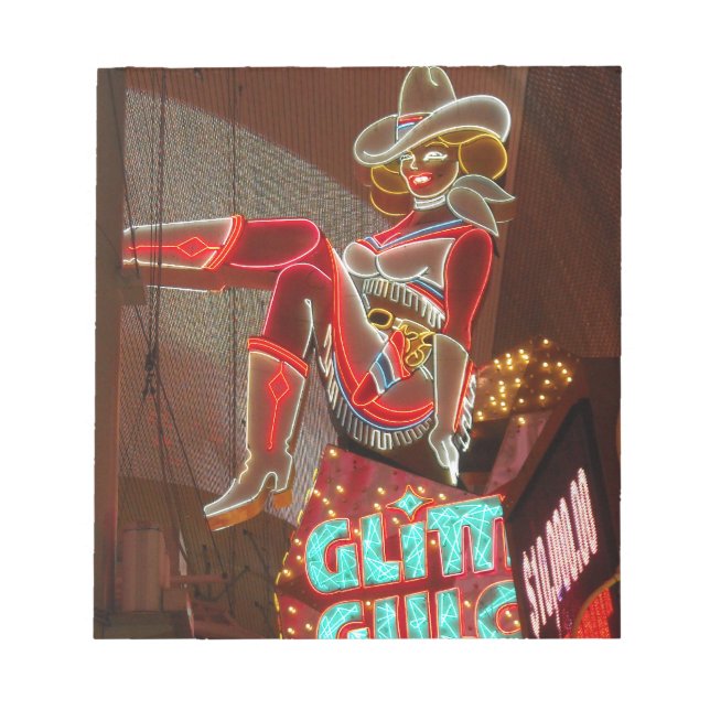 Las Vegas Glitter Gulch Notepad (Front)