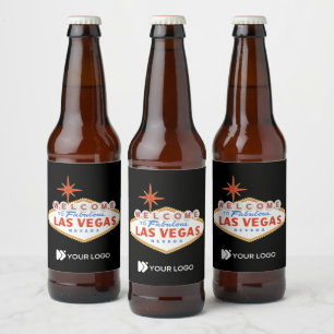 Las Vegas Happy Hour Corporate Party Custom Logo Beer Bottle Label