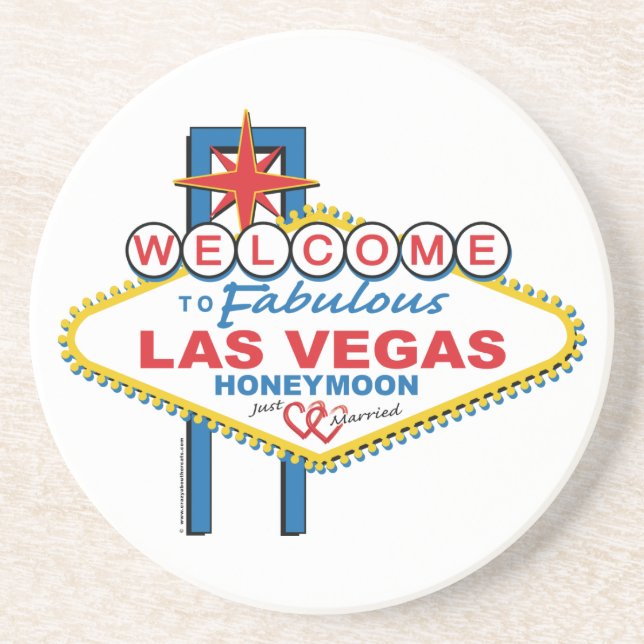 Las Vegas Honeymoon Coaster (Front)