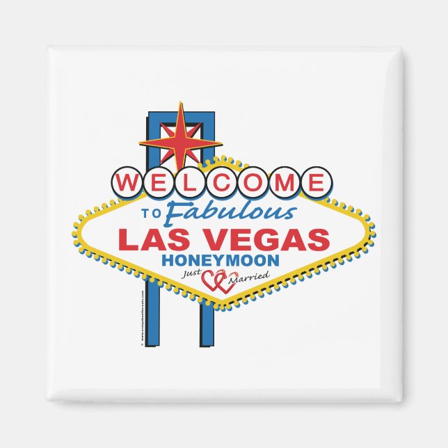 Las Vegas Honeymoon Magnet (Front)